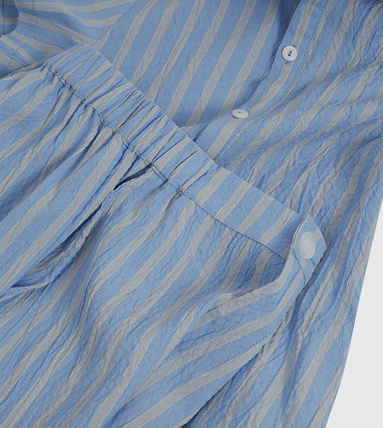 Striped Short Sleeves Co-Ord Set