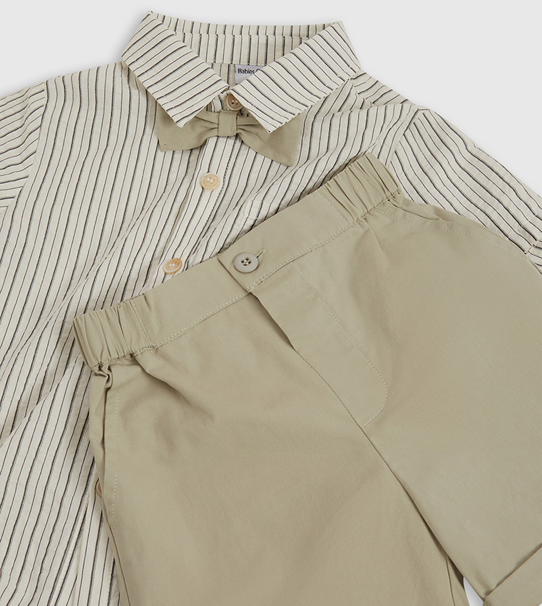 Striped Short Sleeves Co-Ord Set
