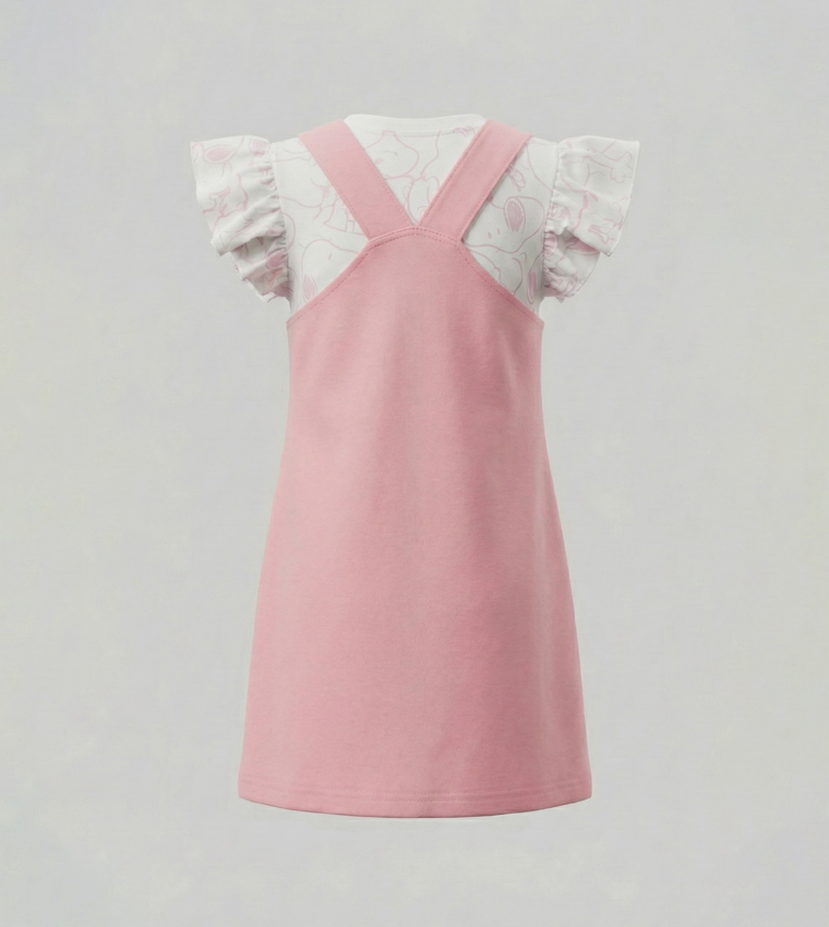 طقم فستان وأفرول مطرز 