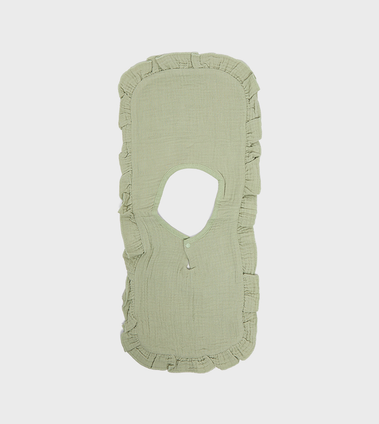 6-Layer Lace Trim U-Shaped Bib