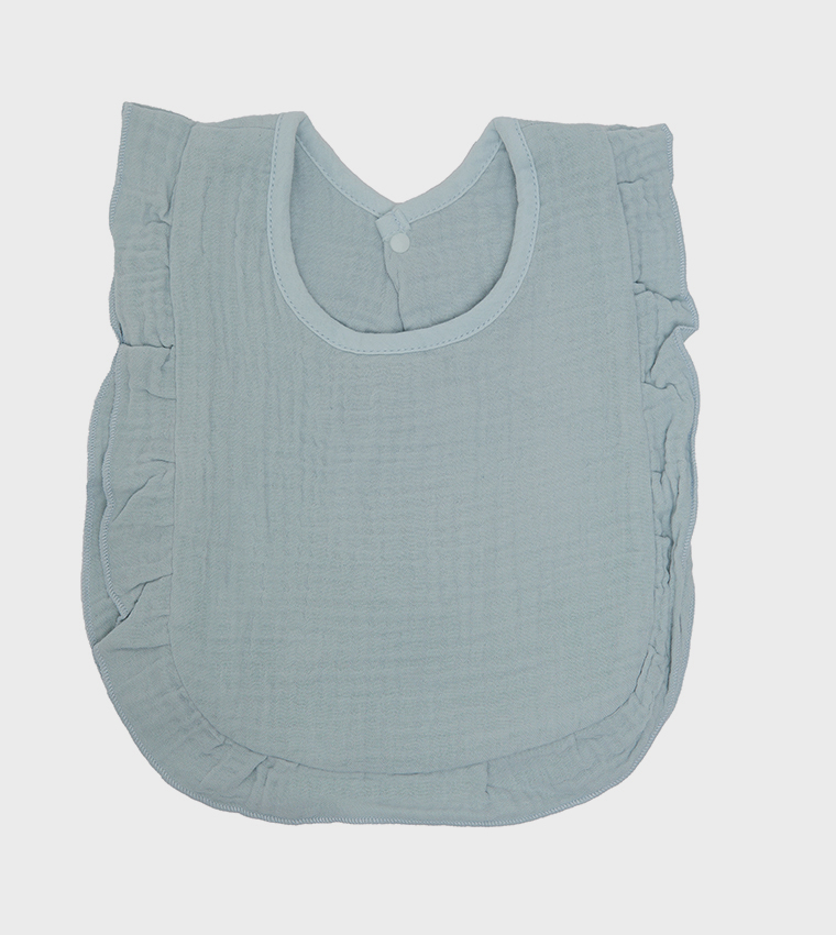 6-Layer Lace Trim U-Shaped Bib