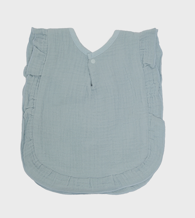 6-Layer Lace Trim U-Shaped Bib