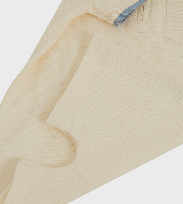 Textured Collared Romper