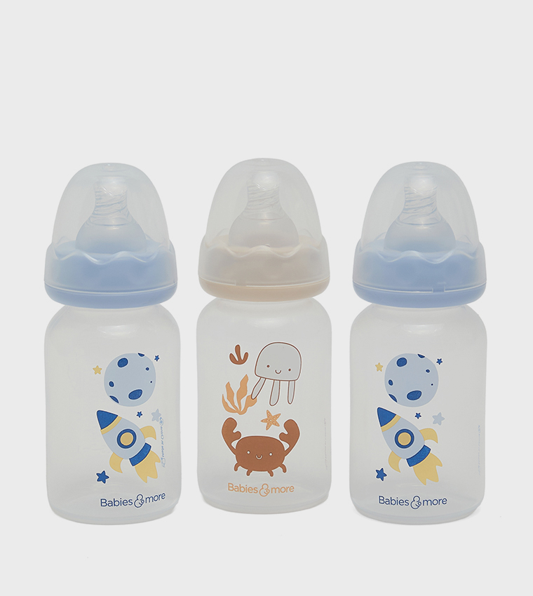 3 Pack Feeding Bottles - 125ml
