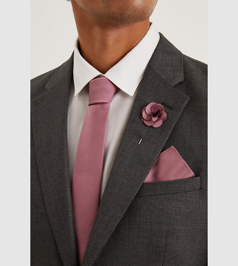 Slim Tie and Pocket Square Set