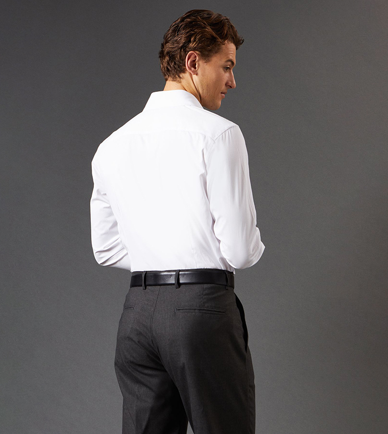 Easy Iron Slim Fit Long Sleeves Oxford Shirt