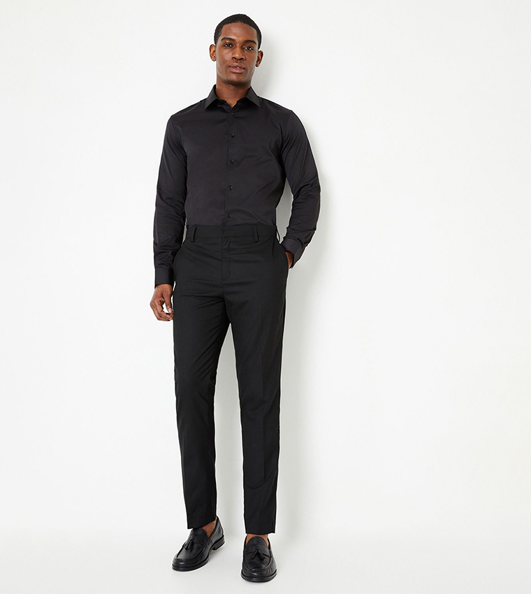 بورتون   بناطيل وتشينو رياضة - أسود Formal Pants