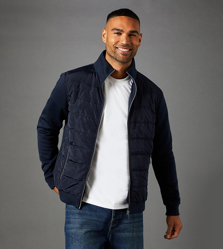 Long Sleeves Puffer Hybrid Jacket