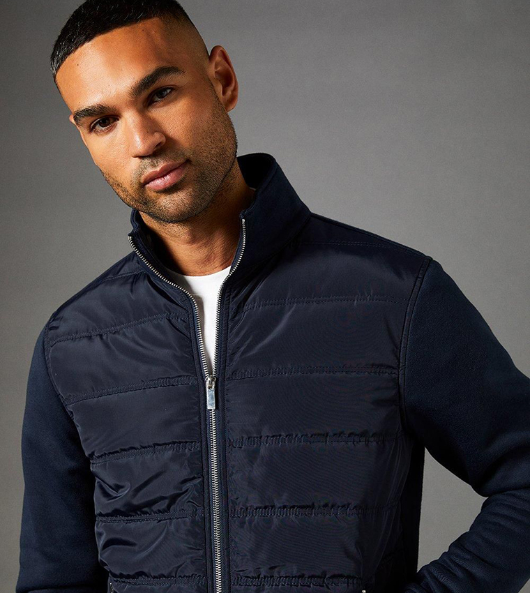 Long Sleeves Puffer Hybrid Jacket