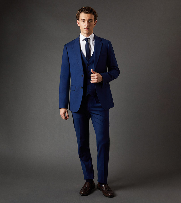 Burton  Waistcoats - NAVY BLUE Waistcoats