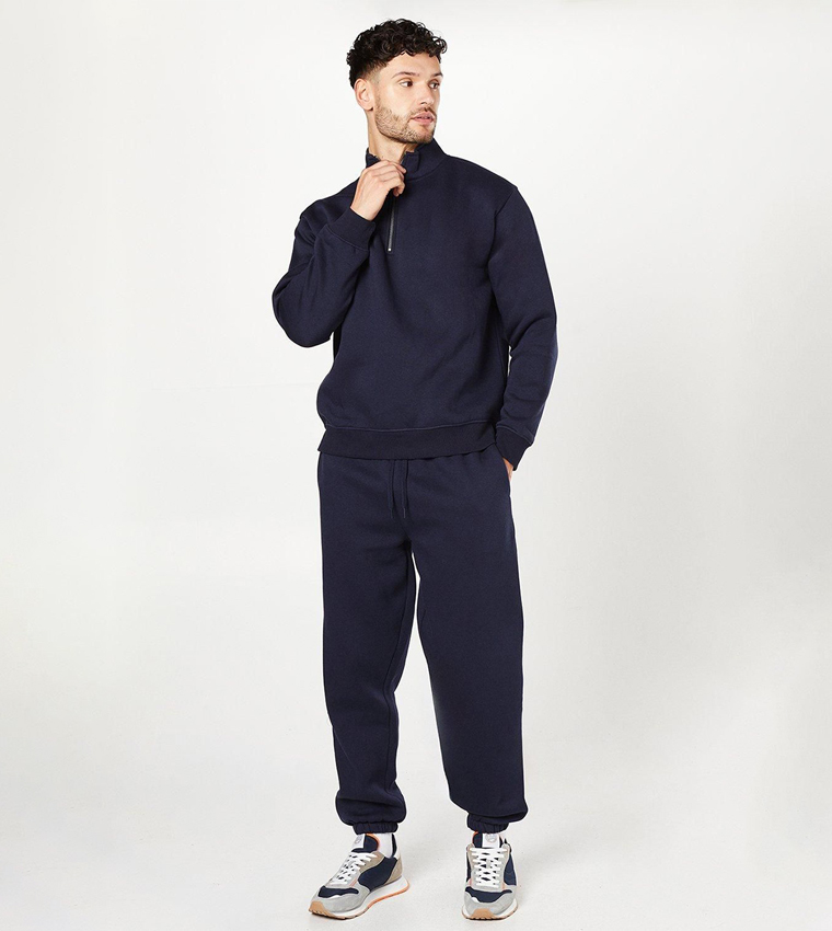 Half Zippered Long Sleeves Sweatshirt