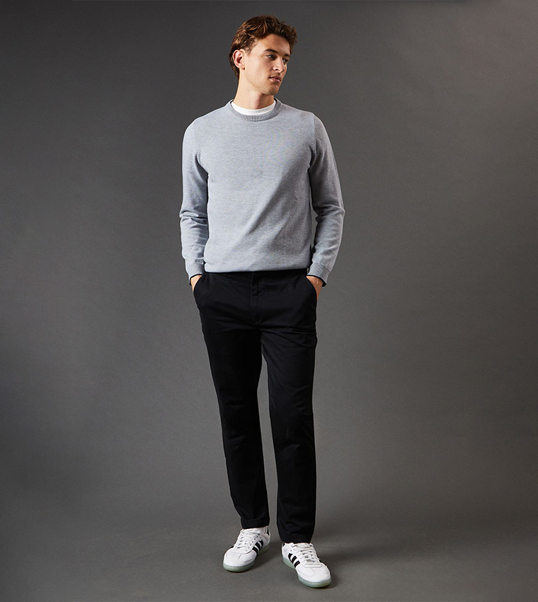 Mid Rise Slim Fit Chino Trousers