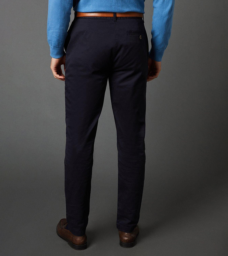 Solid Slim Fit Chino Trousers