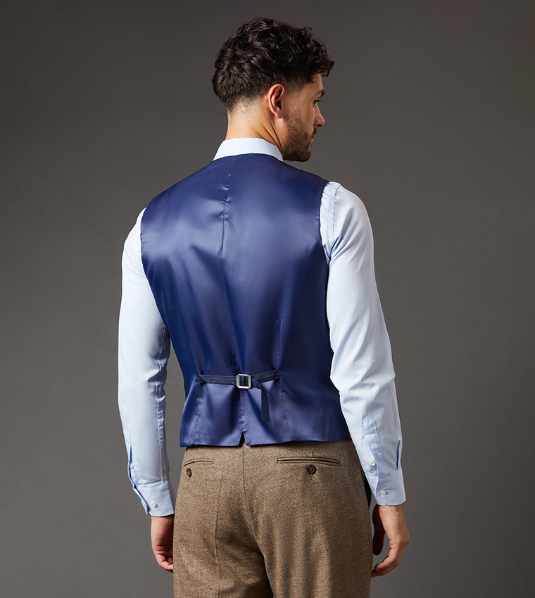Tweed Look Waistcoat
