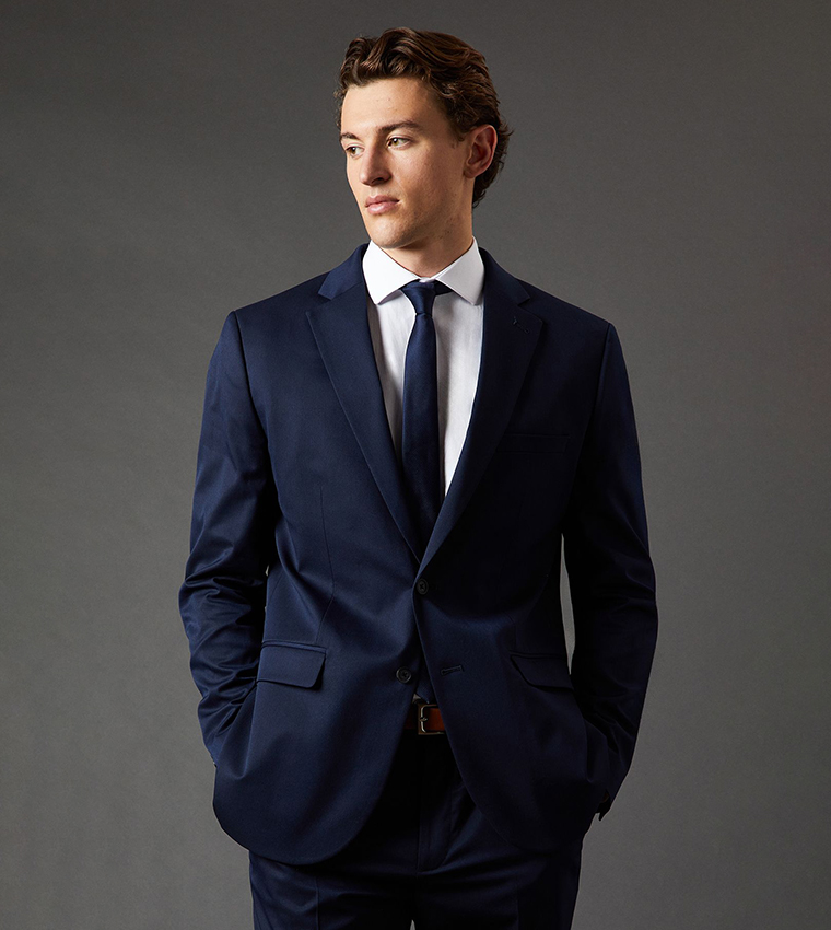 Solid Long Sleeves Regular Fit Blazer