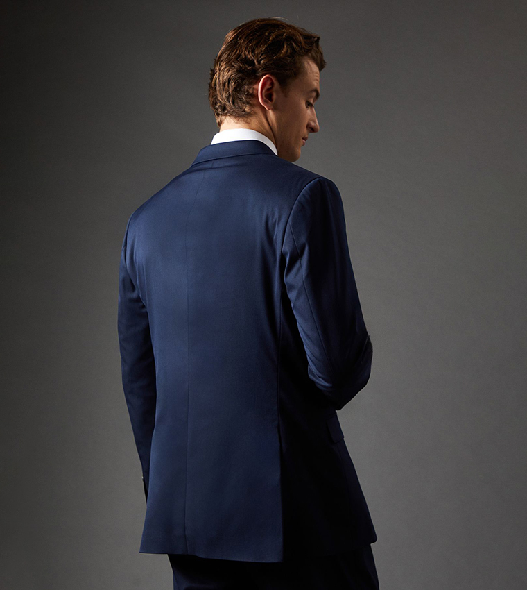 Solid Long Sleeves Regular Fit Blazer
