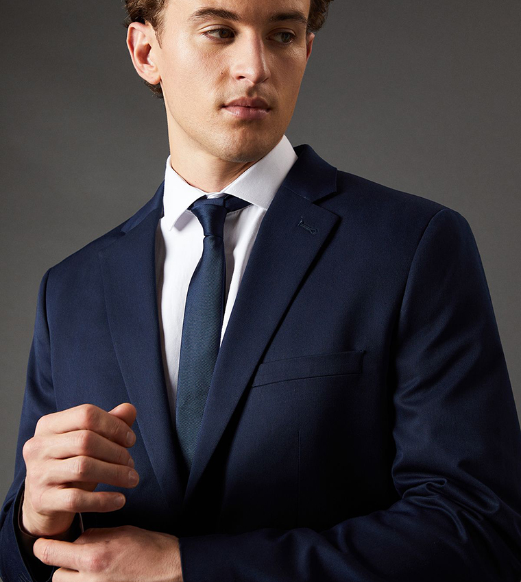 Solid Long Sleeves Regular Fit Blazer