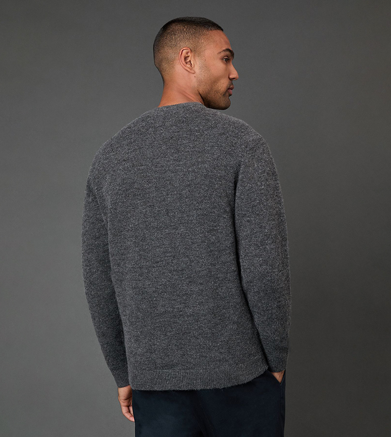 Textured Crew Neck Sweater