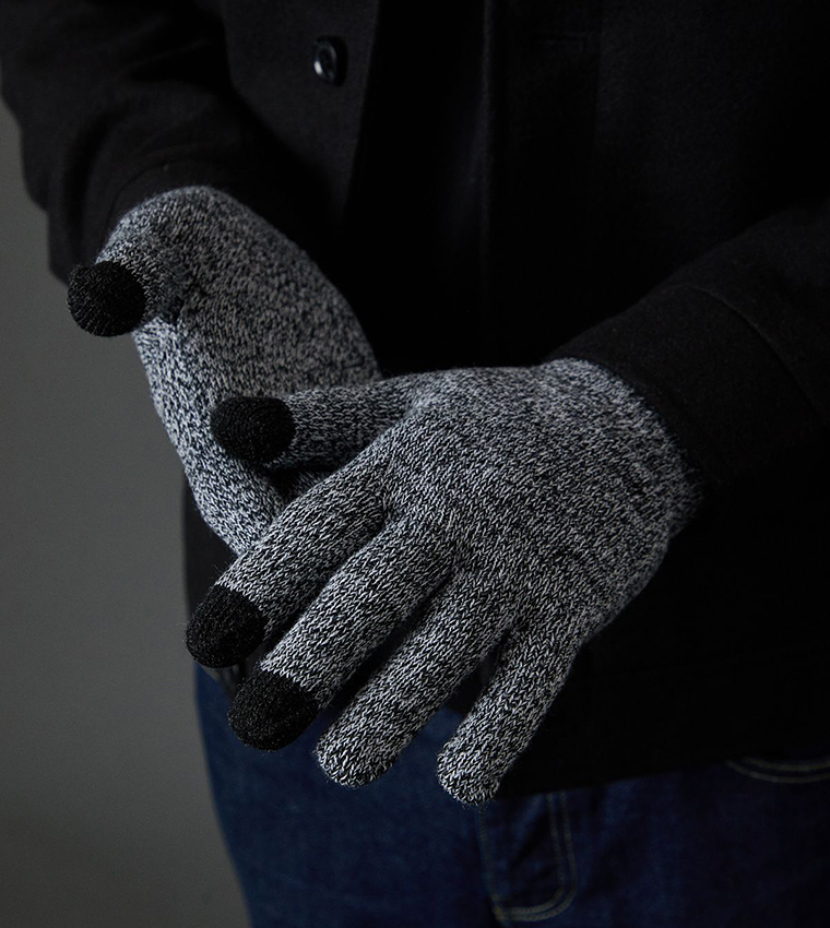 Knitted Beanie And Gloves Set