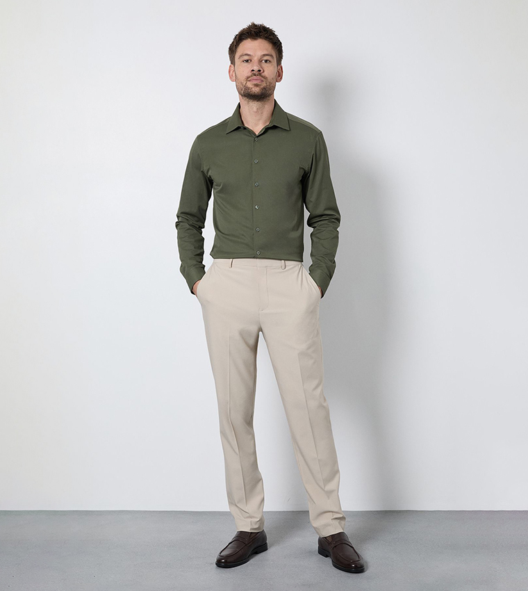 Easy Iron Slim Fit Long Sleeves Shirt