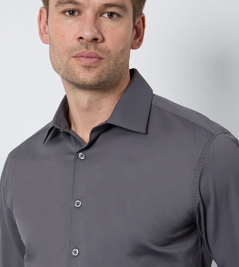 Easy Iron Slim Fit Long Sleeves Shirt