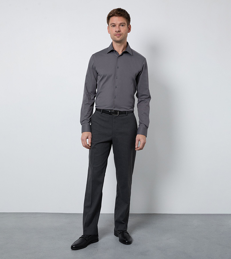 Easy Iron Slim Fit Long Sleeves Shirt