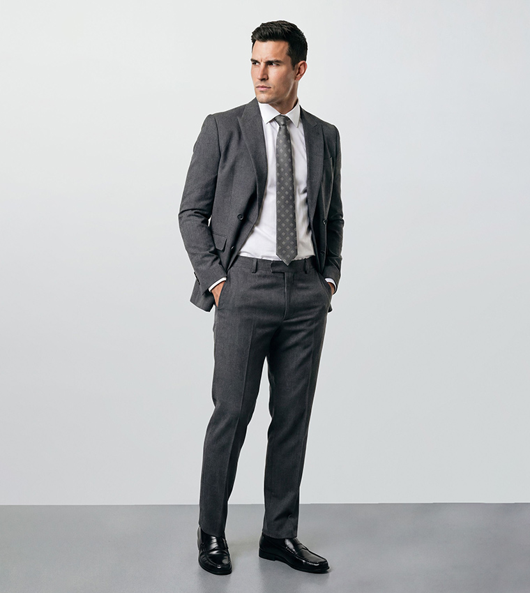 Essential Double Breasted Long Sleeves Blazer
