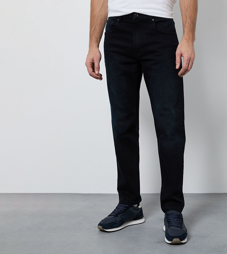 Dark Wash Stretch Slim Fit Jeans