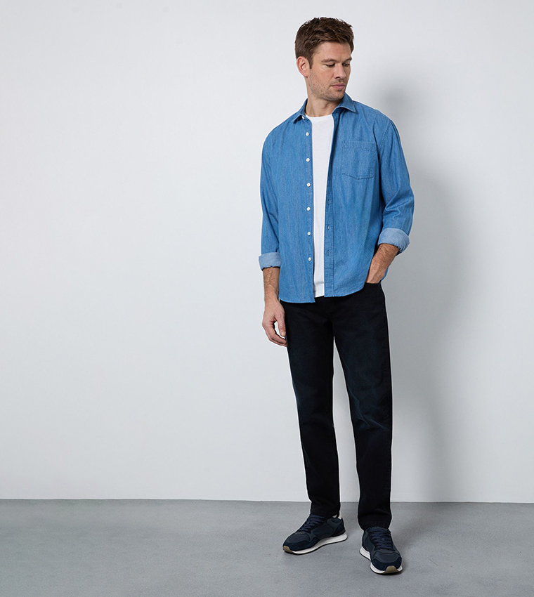 Dark Wash Stretch Slim Fit Jeans