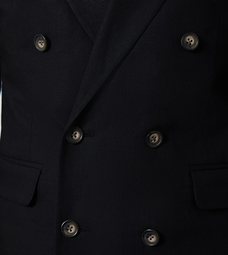 Linen Double Breasted Blazer