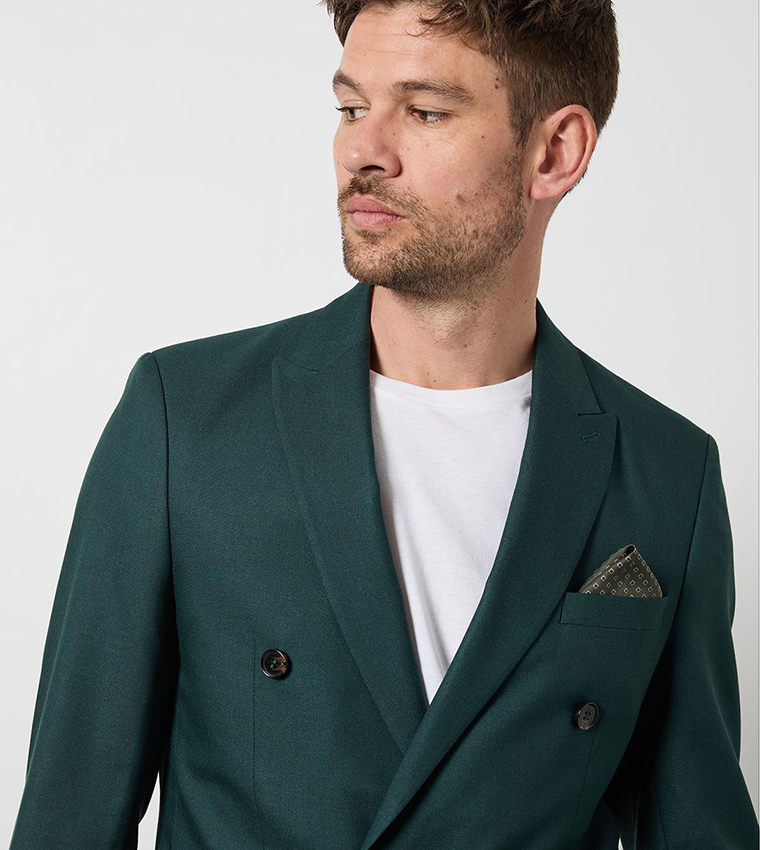 Double Breasted Slim Fit Blazer