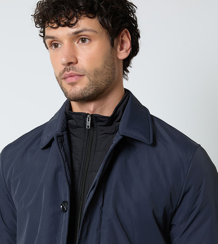 Insert Long Sleeves Padded Mac Jacket