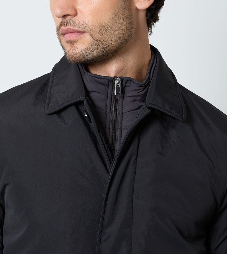 Insert Long Sleeves Padded Mac Jacket