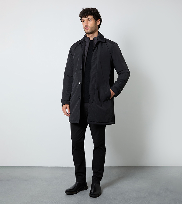 Insert Long Sleeves Padded Mac Jacket
