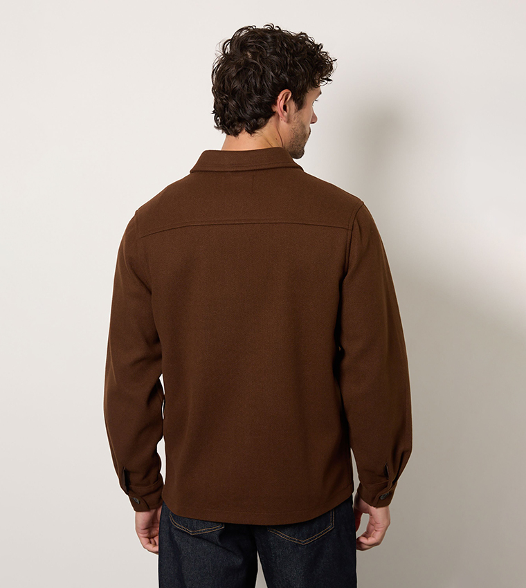 Wool Look Short Jacket