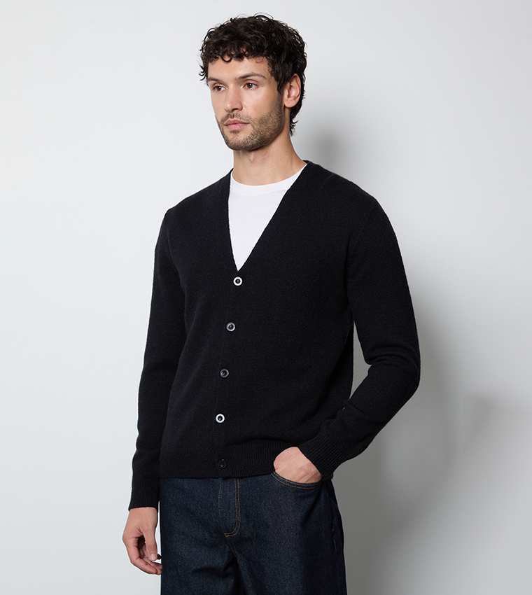 Long Sleeves Soft Button Up Cardigan