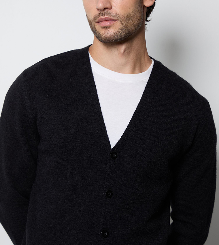 Long Sleeves Soft Button Up Cardigan