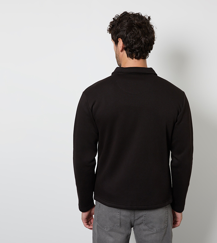 Zip-Through Jersey Overshirt