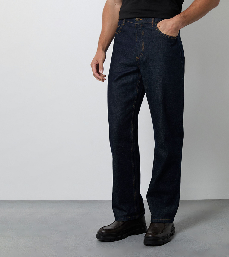 Burton  Straight Jeans - Navy Straight Jeans