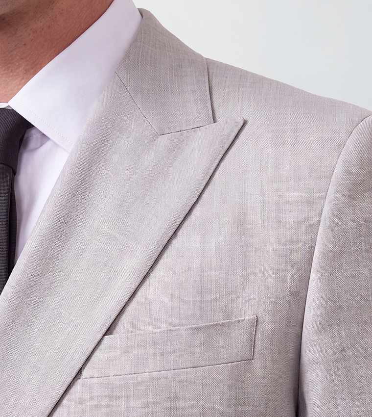 Solid Double Breasted Blazer
