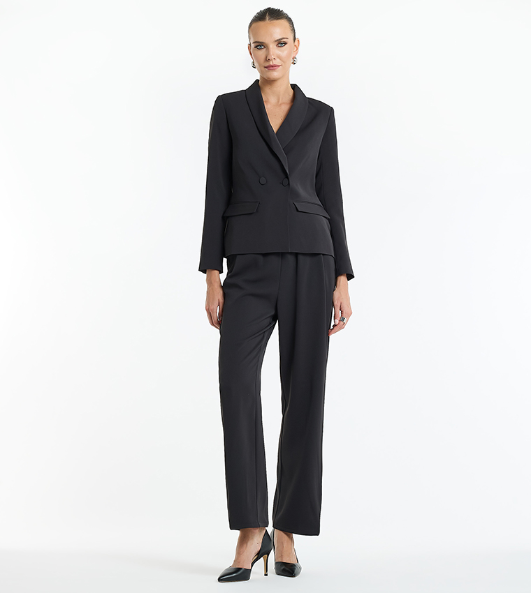 Detachable Belt Straight Fit Pants