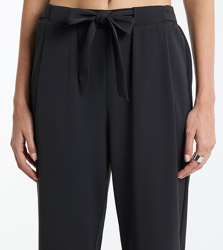 Detachable Belt Straight Fit Pants