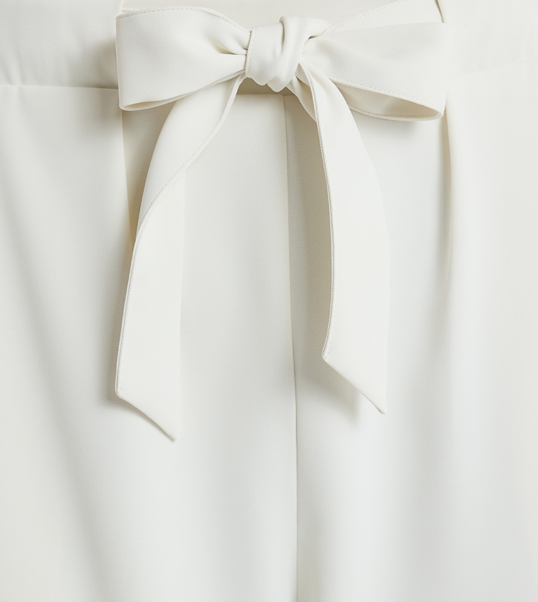 Detachable Belt Straight Fit Pants