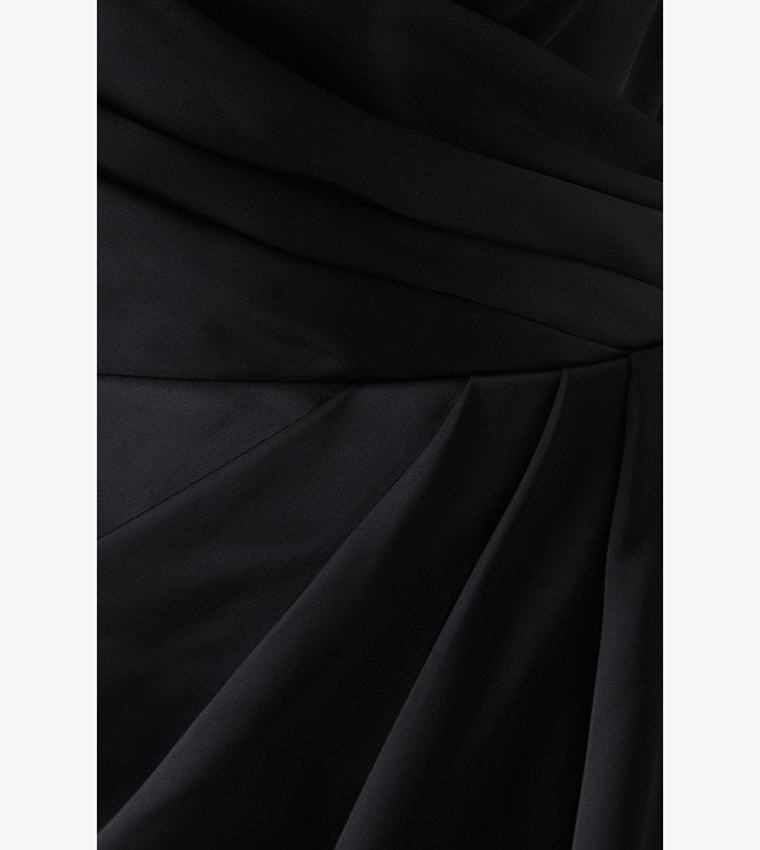 Ruched Waist Detail Satin Bridesmaids Dress