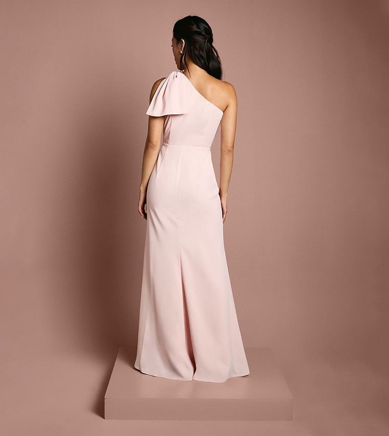 Coast Honoured Bow One Shoulder Maxi Bridesmaid Dress