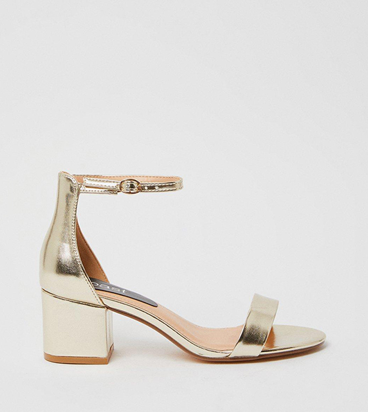 Thelma Ankle Strap Medium Block Heel Sandals