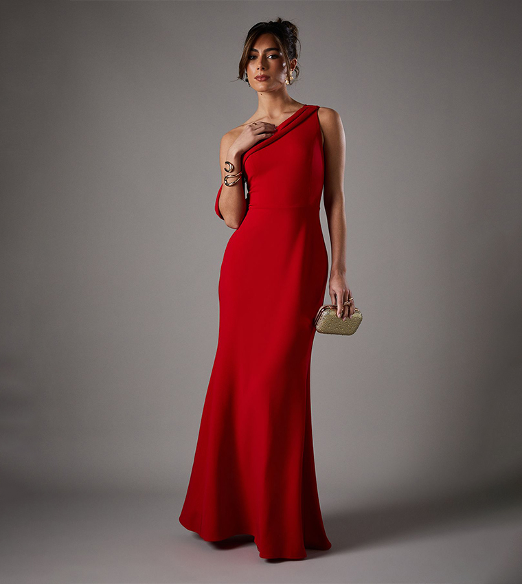 Statement Bow Back Tie Gown