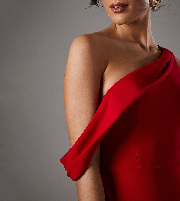 Statement Bow Back Tie Gown