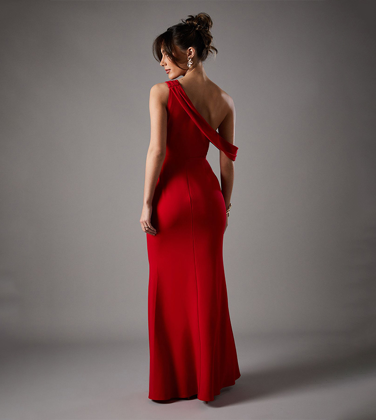 Statement Bow Back Tie Gown