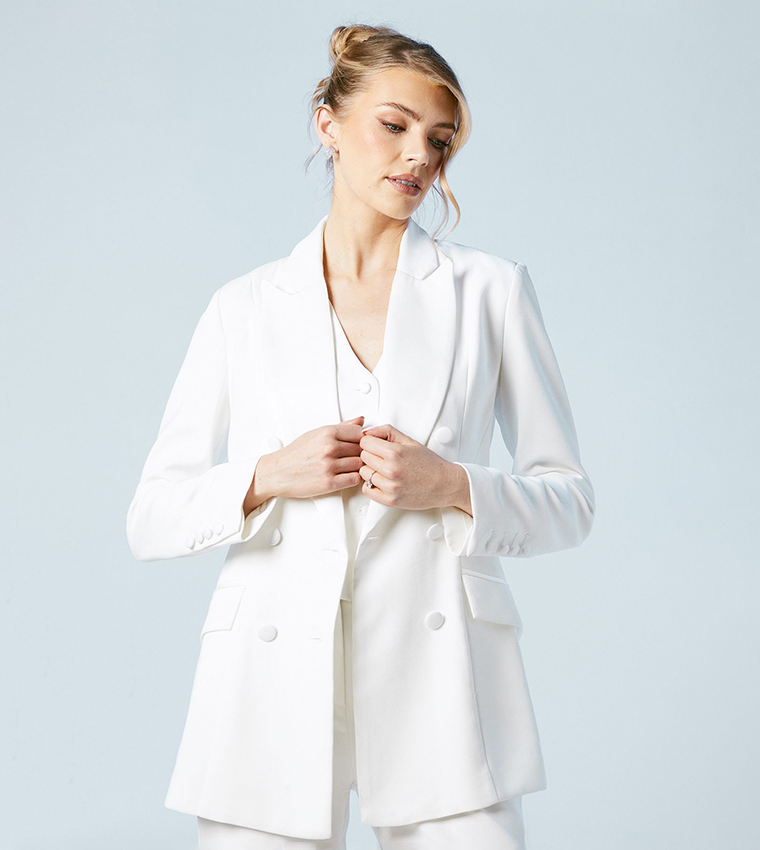 Hourglass Silhouette Double Breasted Blazer